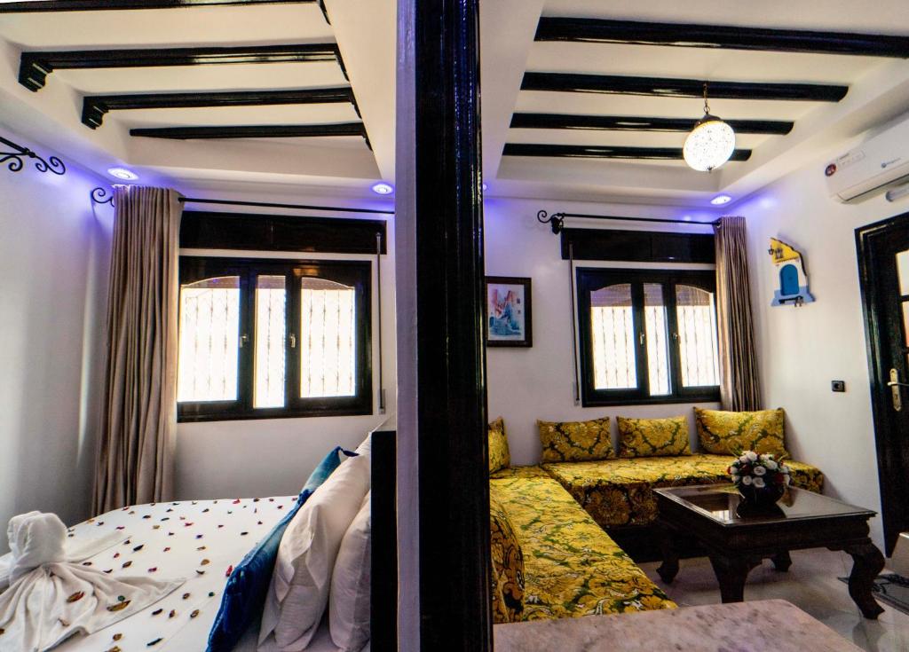 Posezení v ubytování Maison d'hôtes Afassi