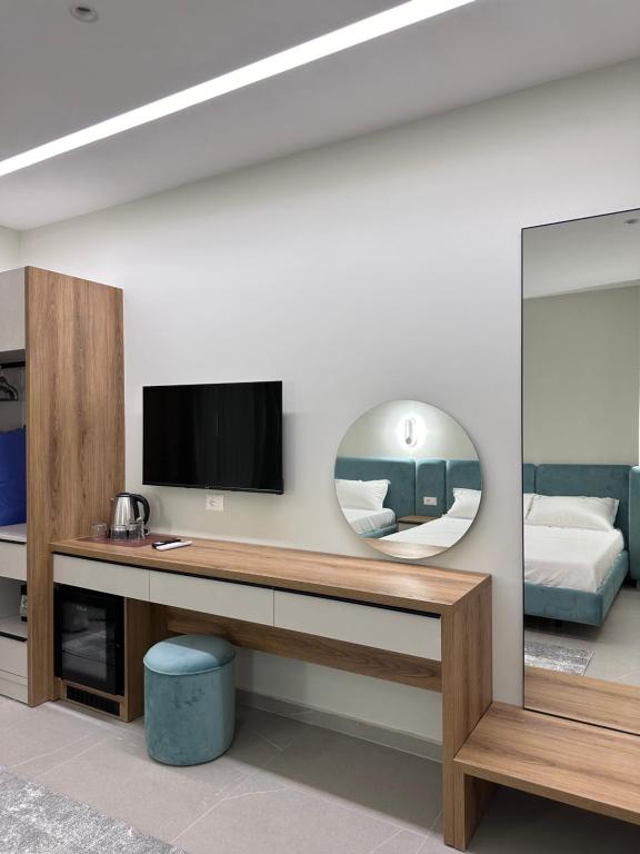 TV a/nebo společenská místnost v ubytování Art Rooms