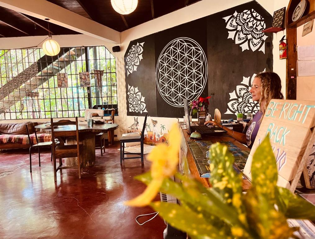 Posezení v ubytování La Ruka Hostel