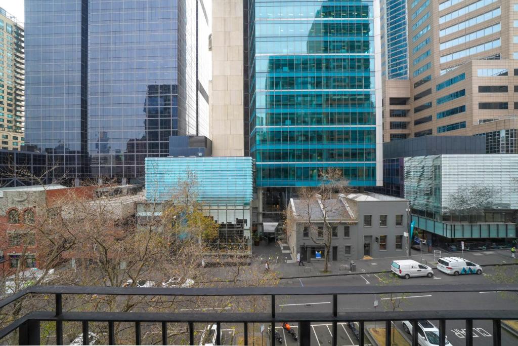 Nespecifikovaný výhled na destinaci Melbourne nebo výhled na město při pohledu z hotelu