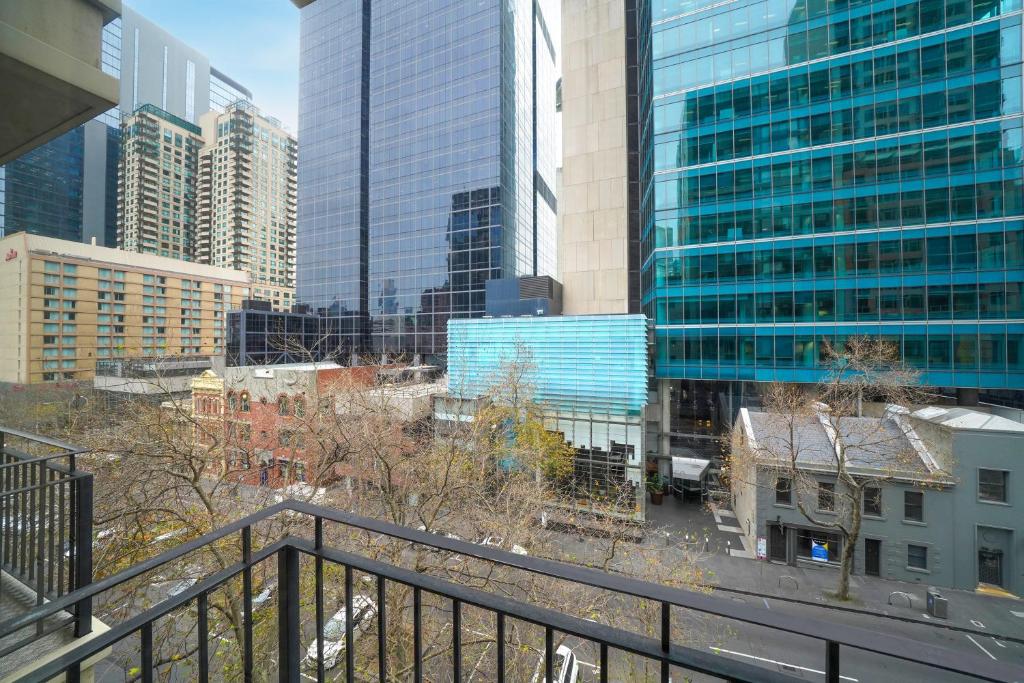 Nespecifikovaný výhled na destinaci Melbourne nebo výhled na město při pohledu z hotelu