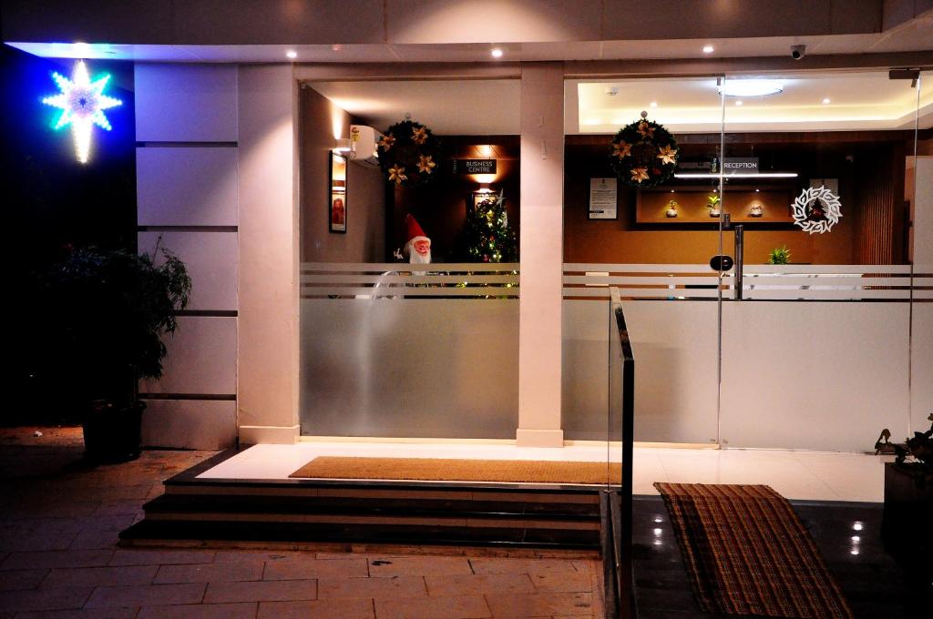 Kuchyň nebo kuchyňský kout v ubytování Hotel Mayo