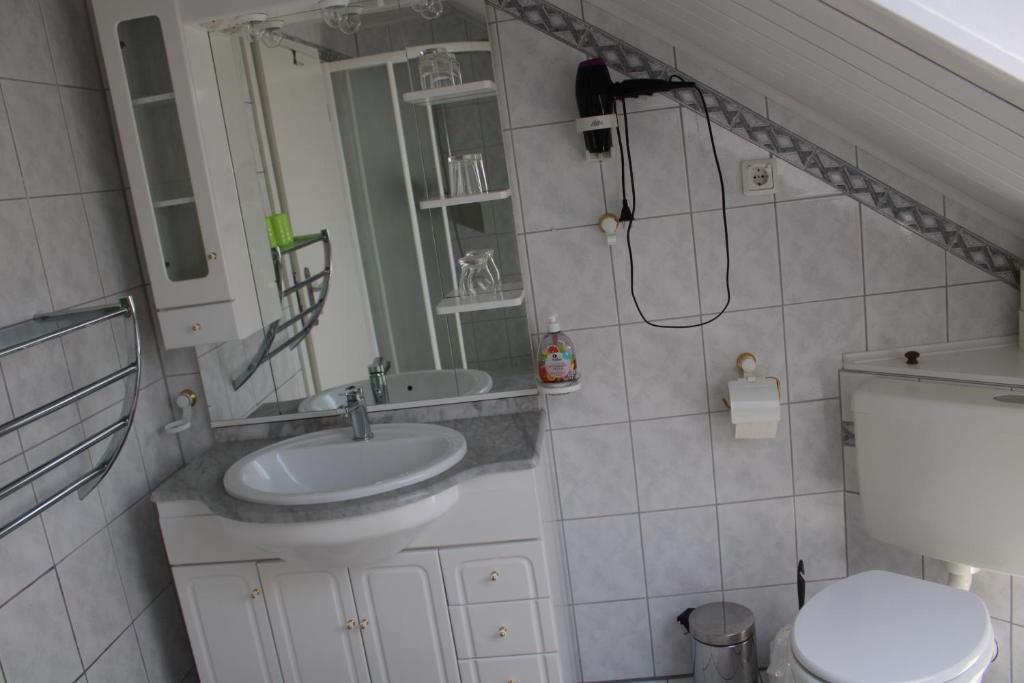 Koupelna v ubytování Ferienwohnung und Gästezimmer Gaspar