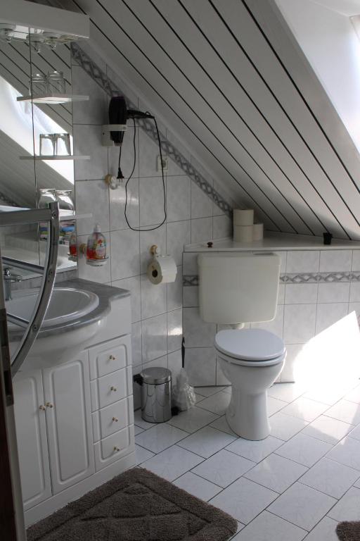 Koupelna v ubytování Ferienwohnung und Gästezimmer Gaspar