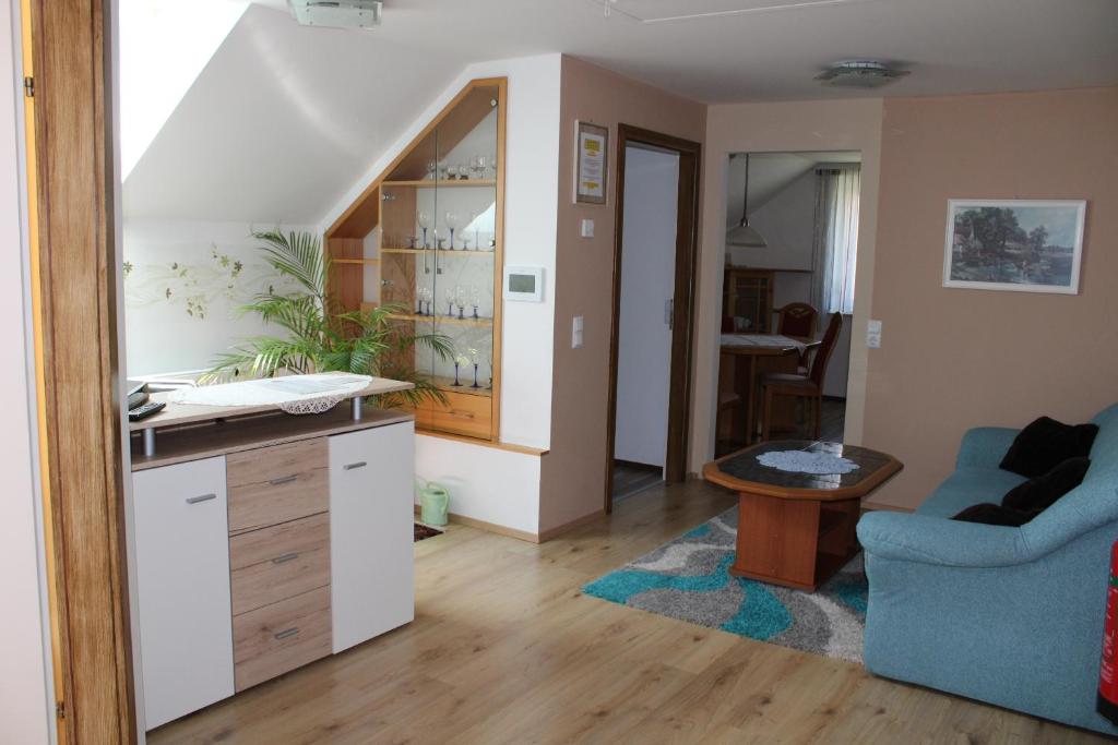 Kuchyň nebo kuchyňský kout v ubytování Ferienwohnung und Gästezimmer Gaspar