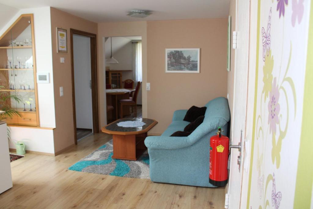 Posezení v ubytování Ferienwohnung und Gästezimmer Gaspar