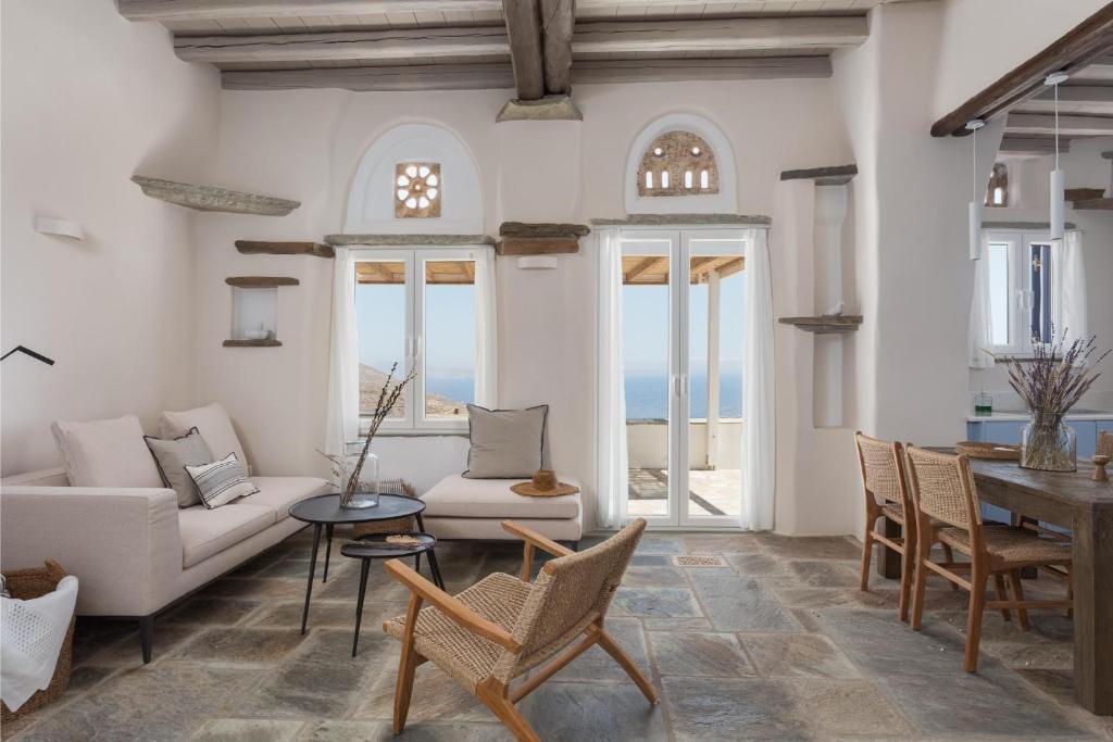Posezení v ubytování Morfes Luxury Apartments