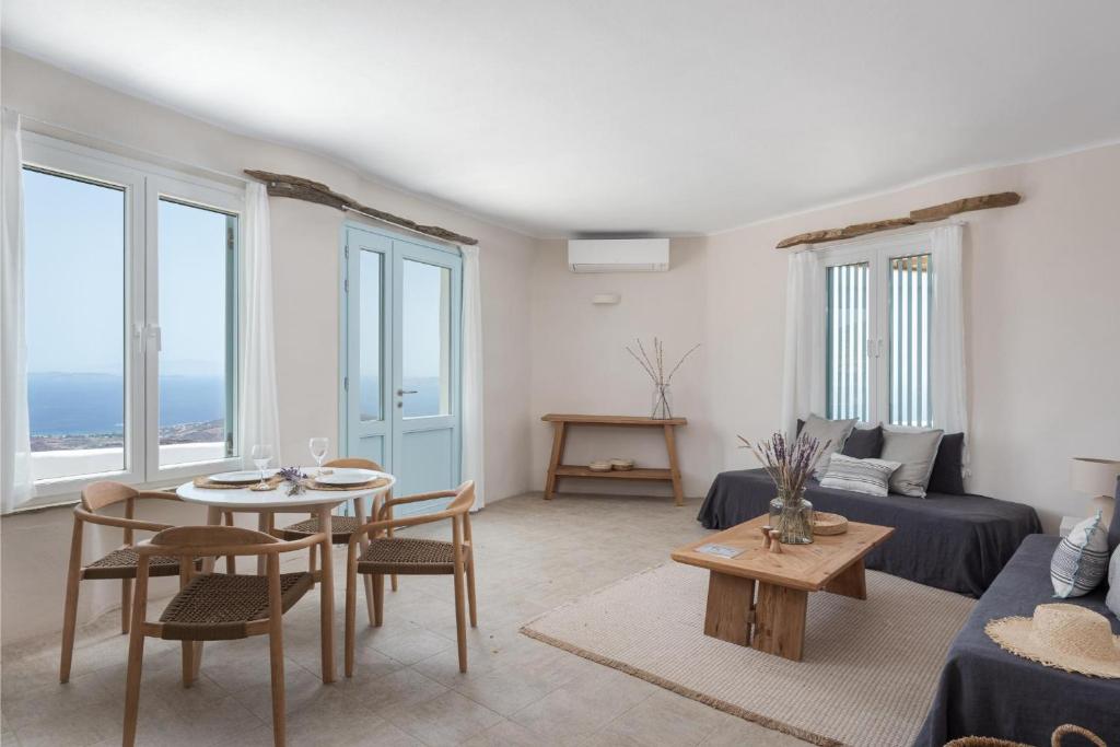 Posezení v ubytování Morfes Luxury Apartments