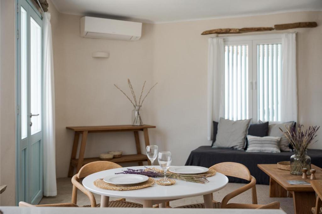 Posezení v ubytování Morfes Luxury Apartments