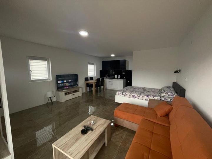 TV a/nebo společenská místnost v ubytování Apartmani Dimitrijevic