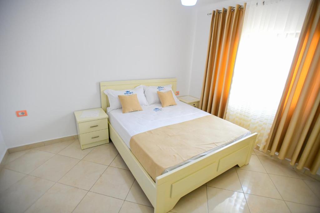 Ένα ή περισσότερα κρεβάτια σε δωμάτιο στο Apartment Rivaaa