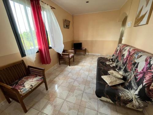 Posezení v ubytování Gîte Baril O'thentik