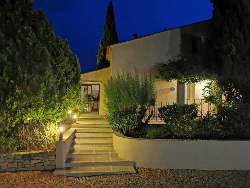 Zahrada ubytování Juste en Provence