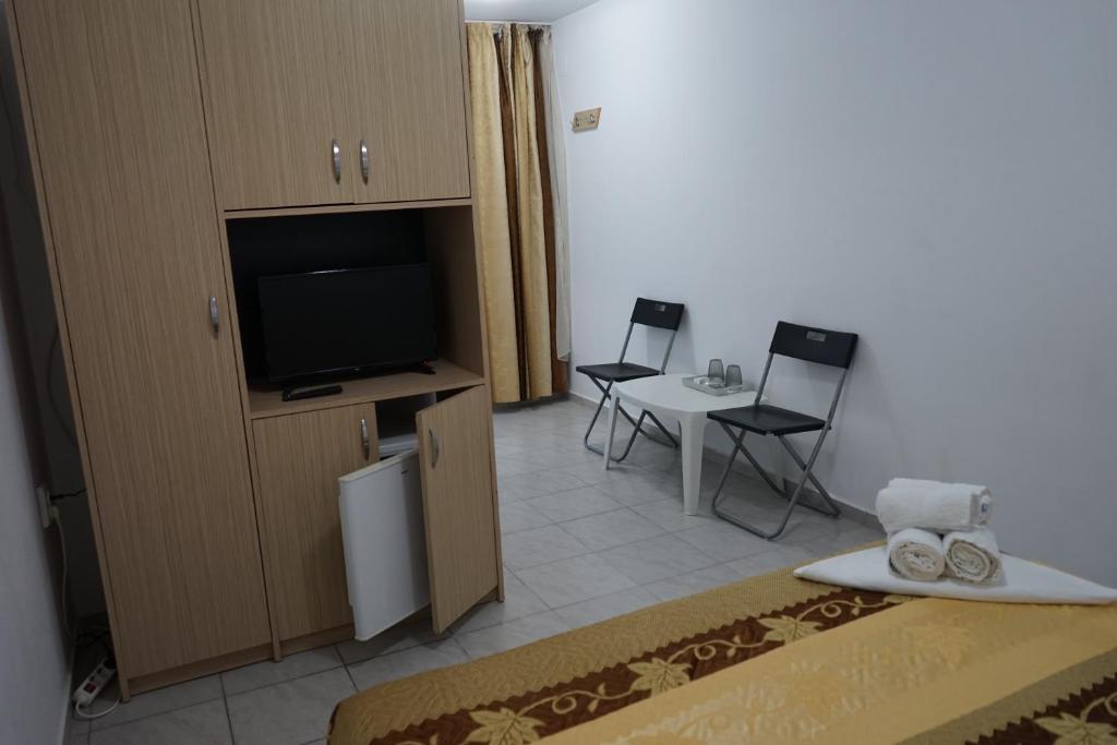 TV a/nebo společenská místnost v ubytování VILA APROAPE DE MARE/ LA CASTEL