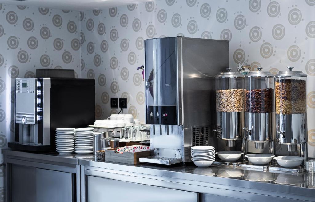 Kuchyň nebo kuchyňský kout v ubytování Hotel Petrčane