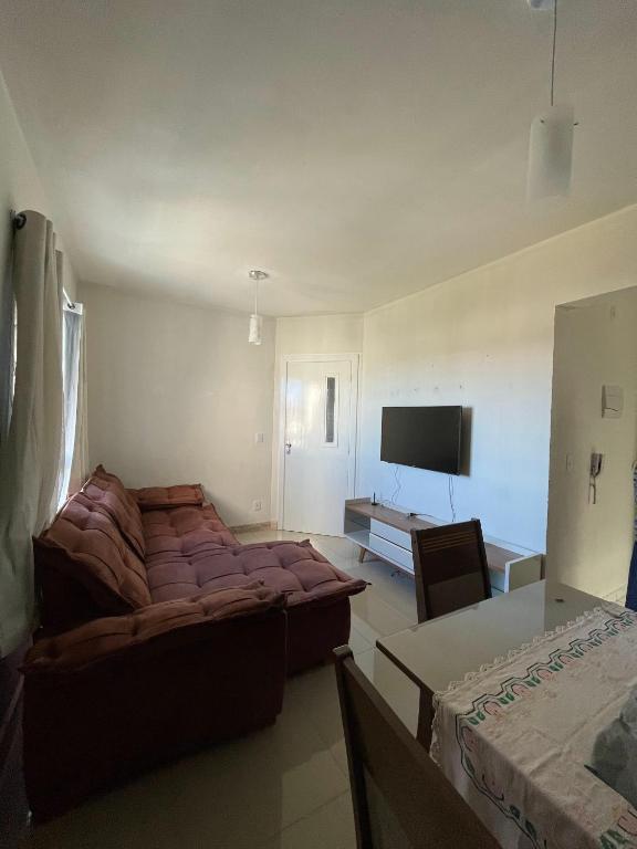 Postel nebo postele na pokoji v ubytování Apartamento de 2 quartos em condomínio com portaria 24h e localização excelente