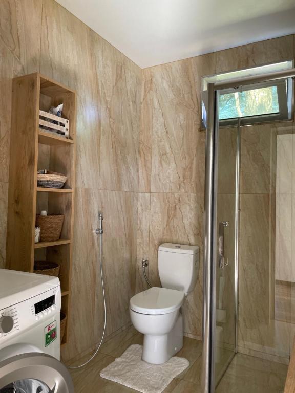 Koupelna v ubytování Lazaj Villa