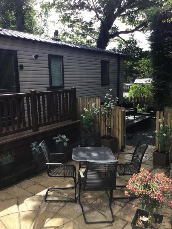 Zahrada ubytování Porthmadog Aberdunant hall holiday camp
