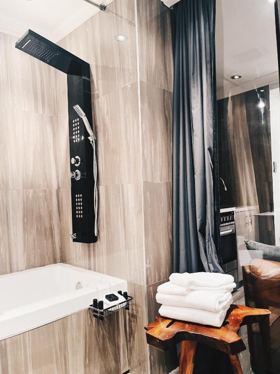 Koupelna v ubytování Hotel Kutuma