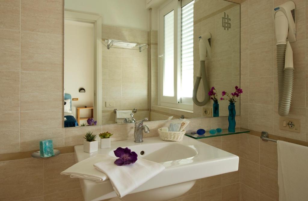 Koupelna v ubytování Hotel Giulia