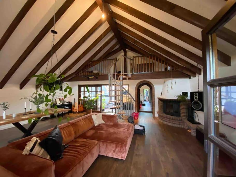 Χώρος καθιστικού στο Loft in ruhiger Lage mit Blick ins Grüne