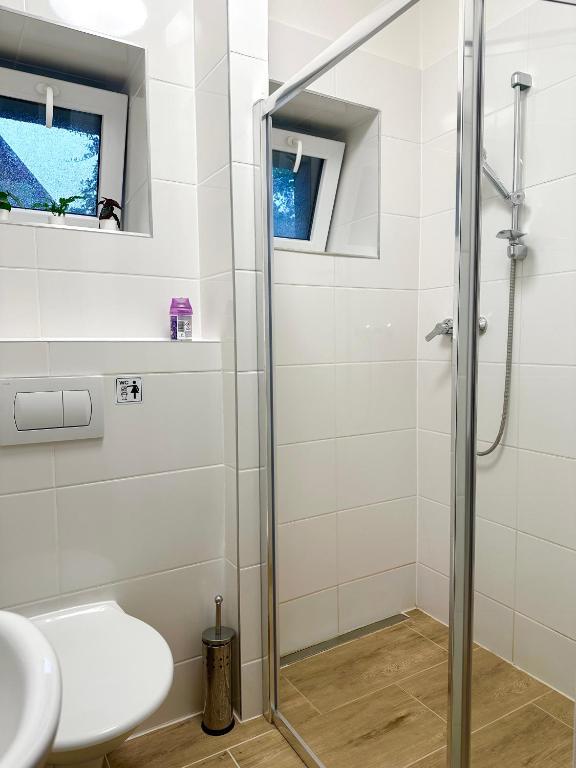Vannituba majutusasutuses Apartmán na sjezdovce