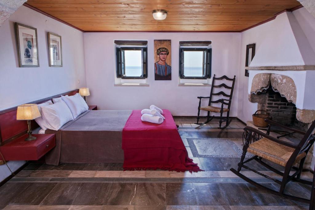 Postel nebo postele na pokoji v ubytování Byzantino Boutique Hotel