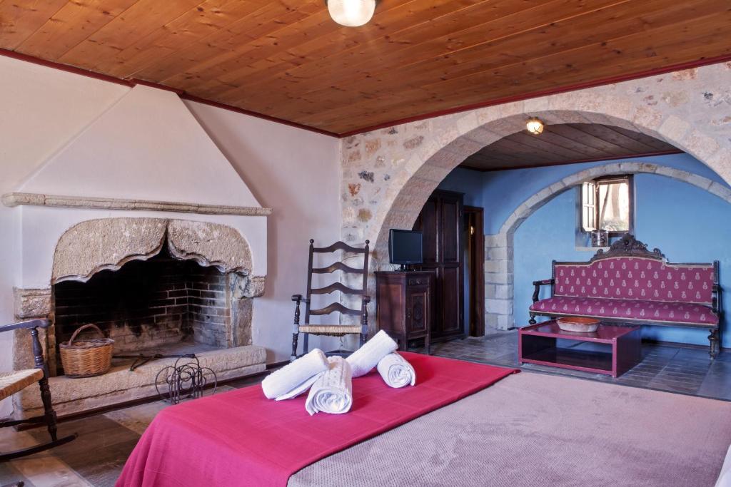 Postel nebo postele na pokoji v ubytování Byzantino Boutique Hotel