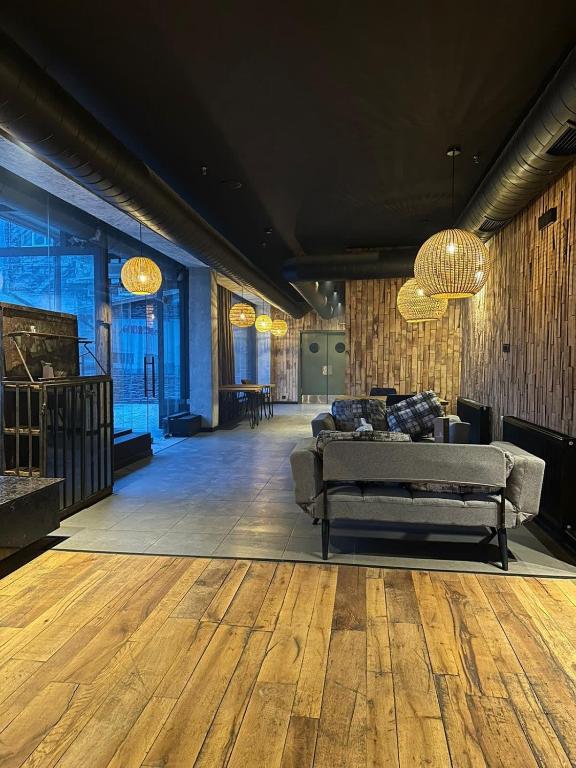 Posezení v ubytování Apartment in Marshall Gudauri Project
