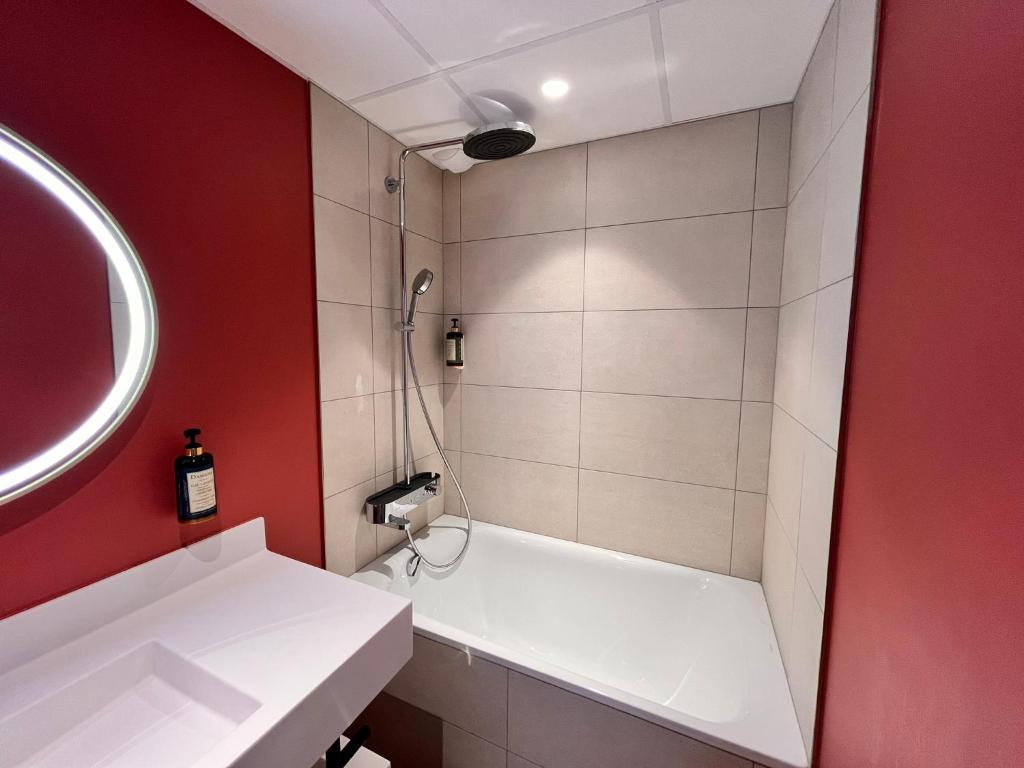 Koupelna v ubytování Hôtel L'Ours De Mutzig