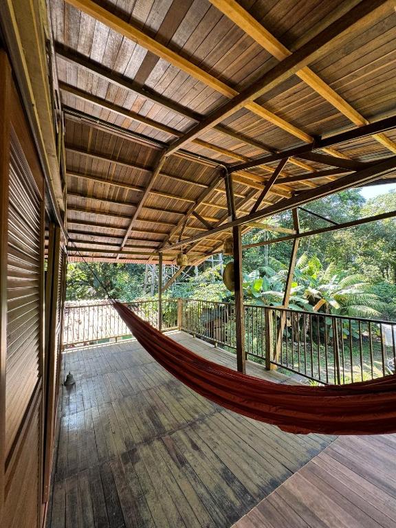 Balkón nebo terasa v ubytování Madre Selva Eco Lodge