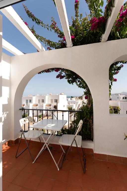 Balkon lub taras w obiekcie Casa la Buganvilla-Mojácar Playa