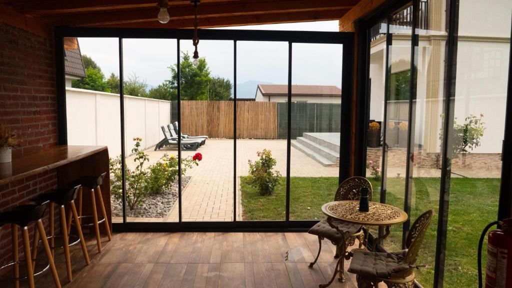 Balkón nebo terasa v ubytování Casa Lucan Brașov