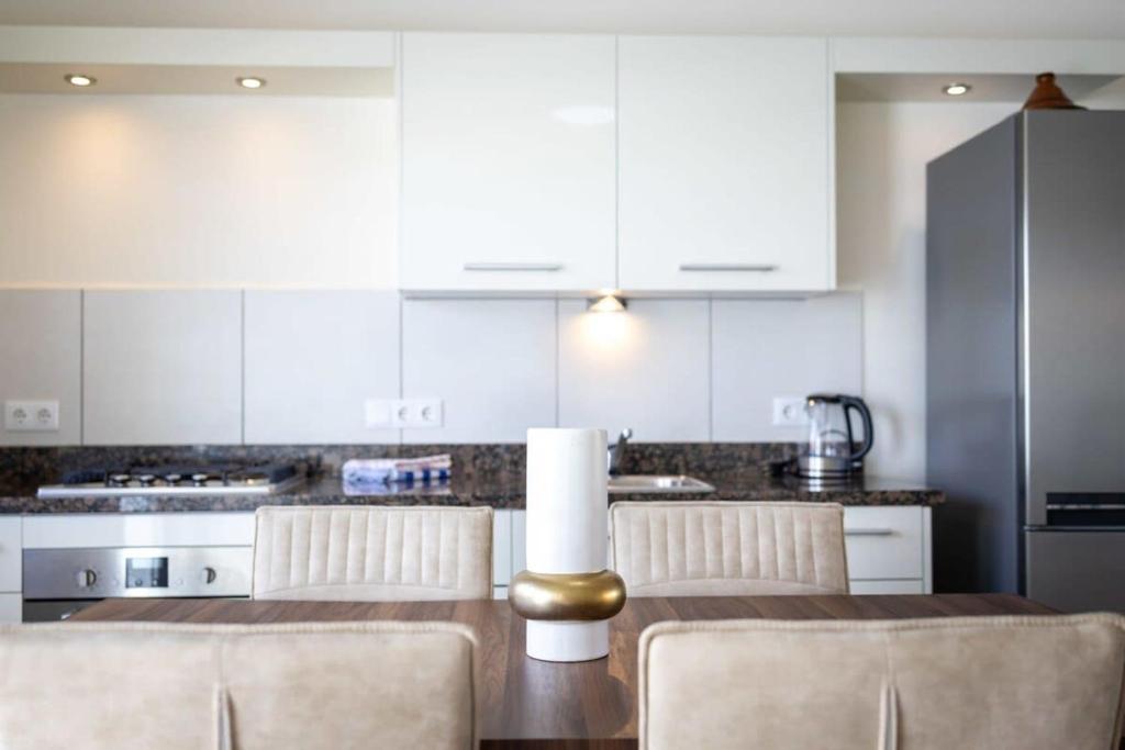 Kuchyň nebo kuchyňský kout v ubytování Blije Rust Apartments