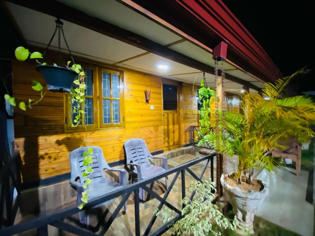 Balkón nebo terasa v ubytování Alffa Guest Inn