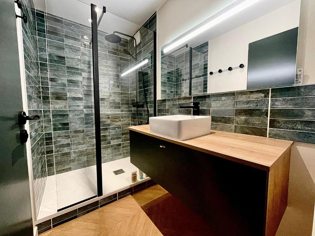 Koupelna v ubytování Estacade Studio d exception vue Mer