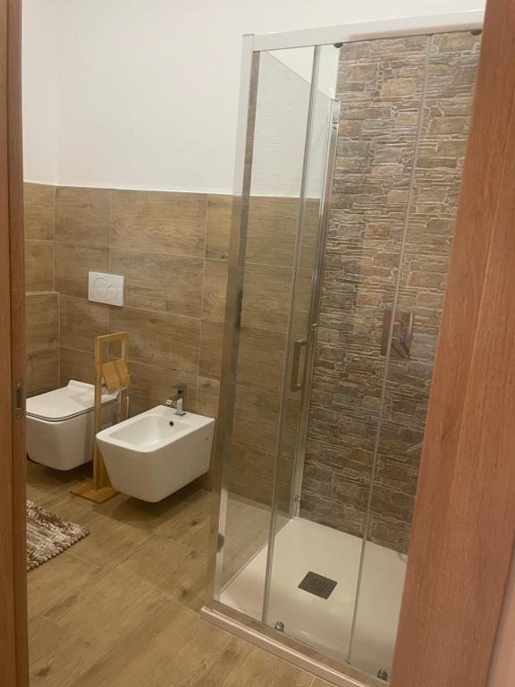 Koupelna v ubytování Aeroporto room