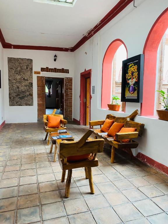 Posezení v ubytování HOTEL EX HACIENDA EL MOLINO