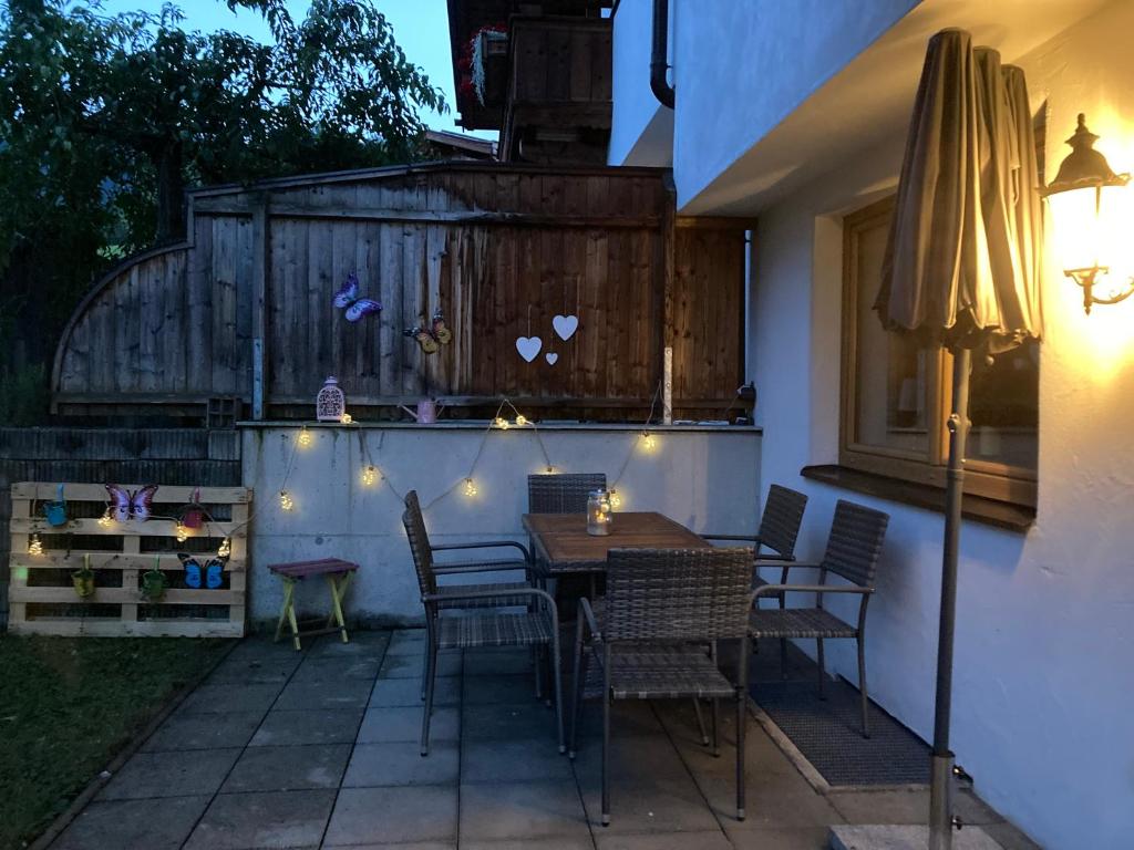 Balkón nebo terasa v ubytování Ferienwohnung