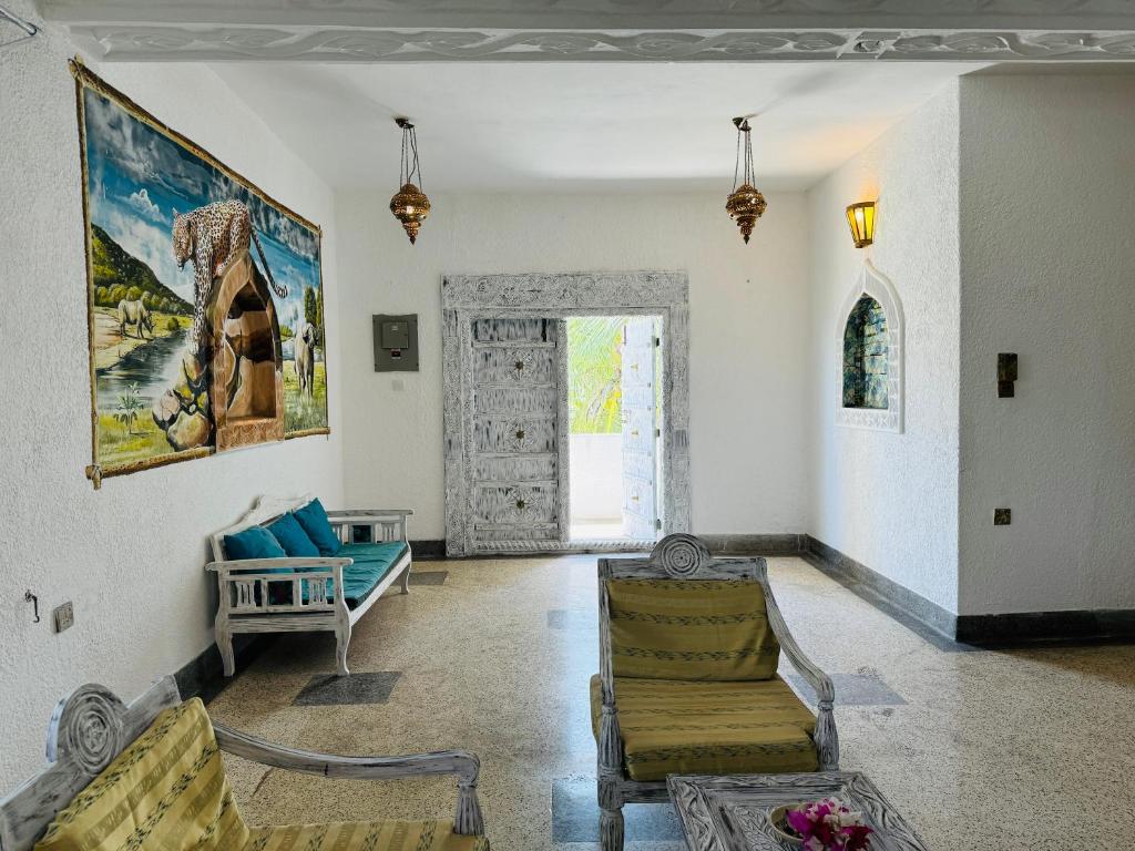 Posezení v ubytování Watamu Villaggio