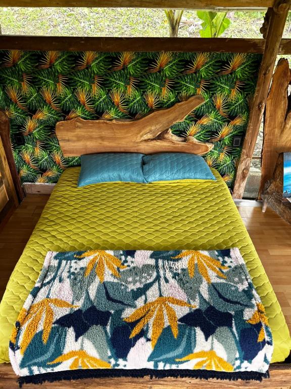 Letto o letti in una camera di "refugio entre montañas" lalomaecolodge
