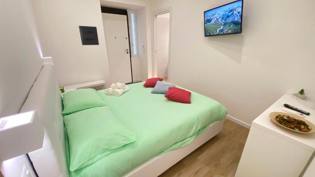 Postel nebo postele na pokoji v ubytování Cilento Mare Jacuzzi