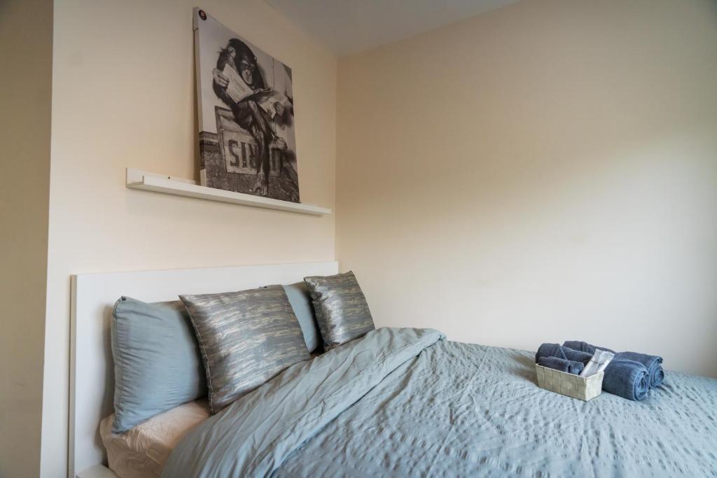 Postel nebo postele na pokoji v ubytování Dublin Suburban Haven