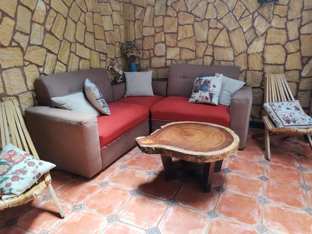 Posezení v ubytování Casa Brumas