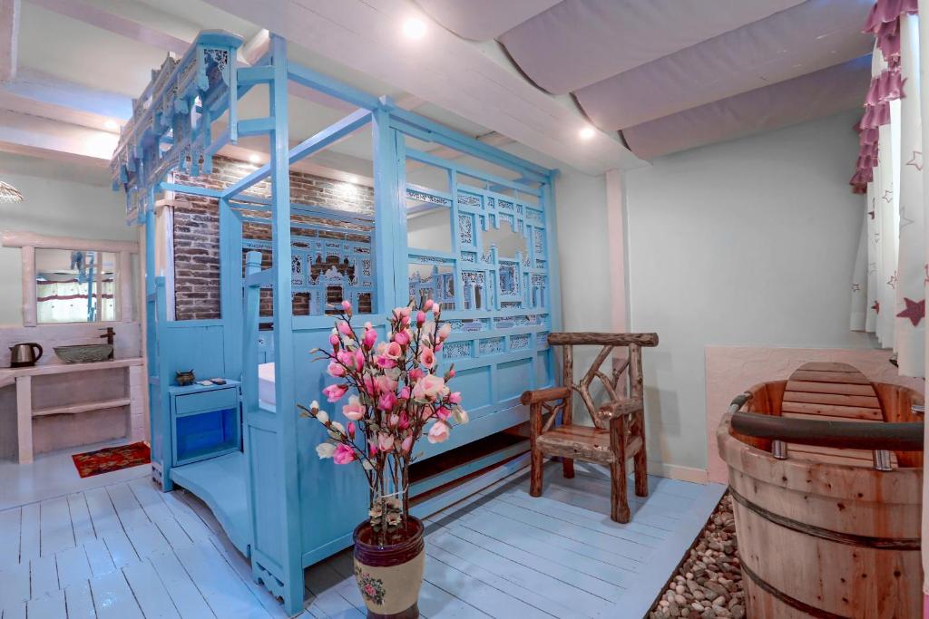 Posezení v ubytování Zhoujia Hostel
