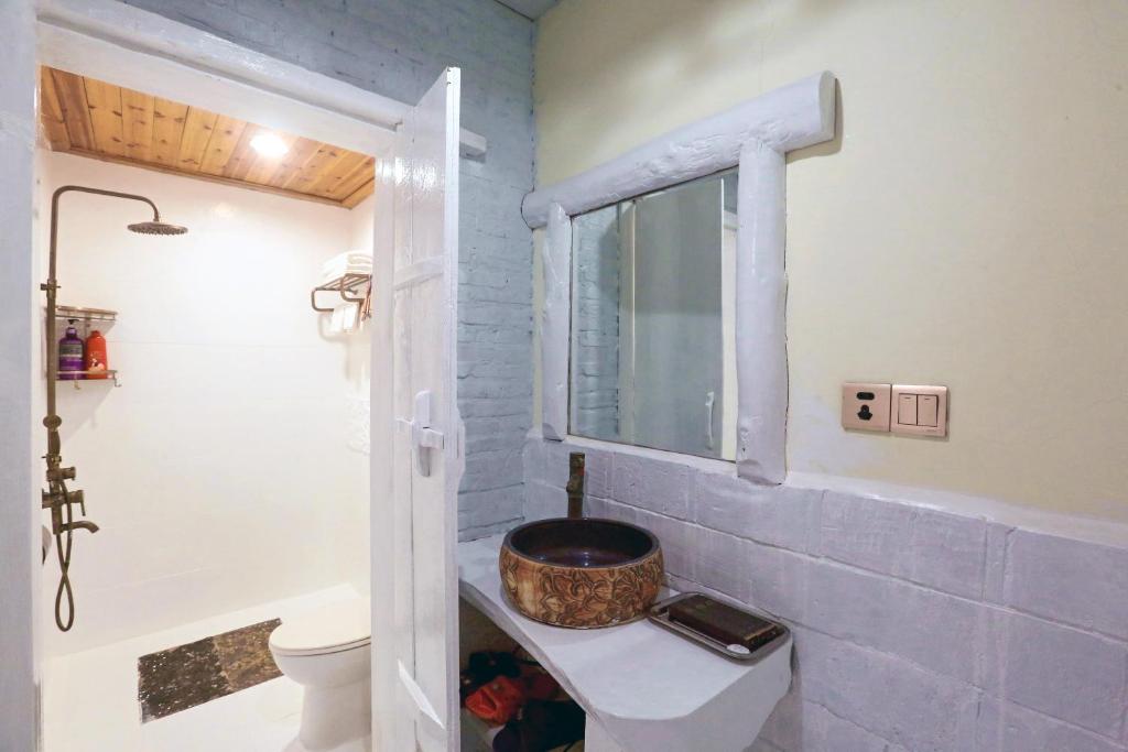 Koupelna v ubytování Zhoujia Hostel