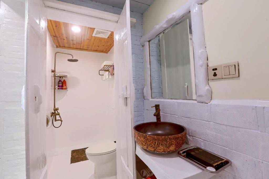 Koupelna v ubytování Zhoujia Hostel