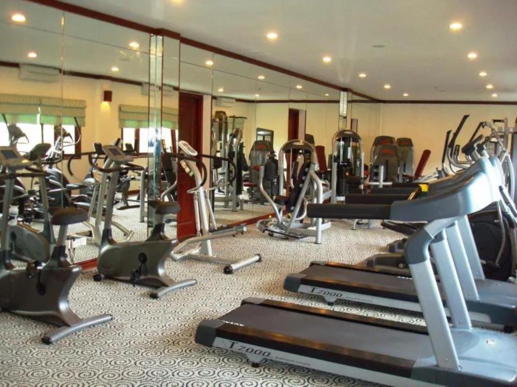 Fitness centrum a/nebo fitness zařízení v ubytování EG Paradise Angkor Villa Hotel