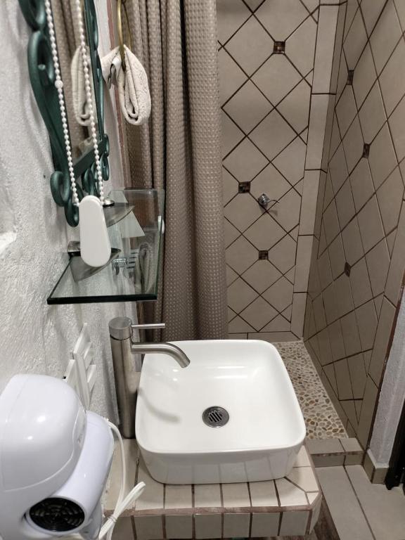Koupelna v ubytování HOTEL CASA LIMON