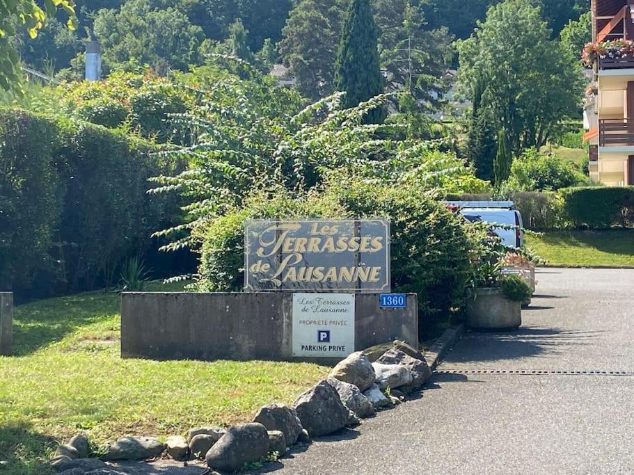 Zahrada ubytování Charmant Appart - Vue Imprenable sur le Lac Léman